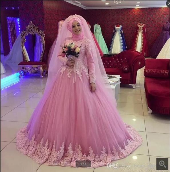 2021 robe de soiree pink modest long sleeve prom dress lace appliques high neck princess puffy vintage party dresses saudi arabic muslim wom, Black 
2021 robe de soiree pink modest long sleeve prom dress lace appliques high neck princess puffy vintage party dresses saudi arabic muslim wom, Black