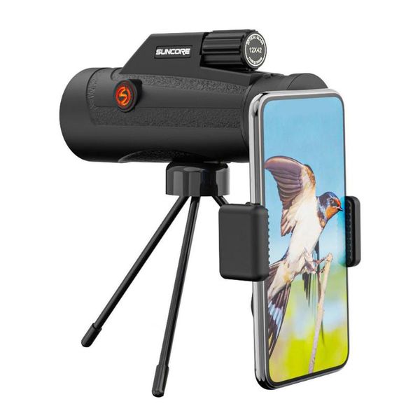 cell phone mounts & holders 12x42 monocular telescope compact retractable zoom waterproof bak4 professional hd ed glass with tripod clip 
cell phone mounts & holders 12x42 monocular telescope compact retractable zoom waterproof bak4 professional hd ed glass with tripod clip