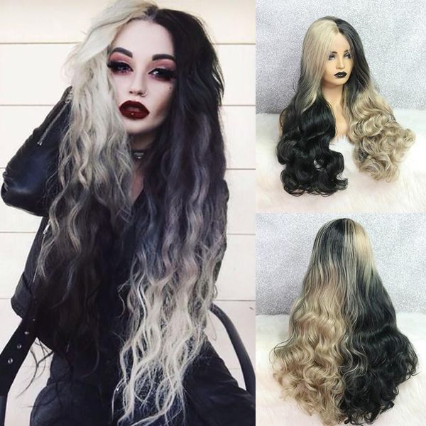 synthetic wigs black and platinum wig glueless lace front heat resistant highlight cosplay wis for women oley arrivial
synthetic wigs black and platinum wig glueless lace front heat resistant highlight cosplay wis for women oley arrivial