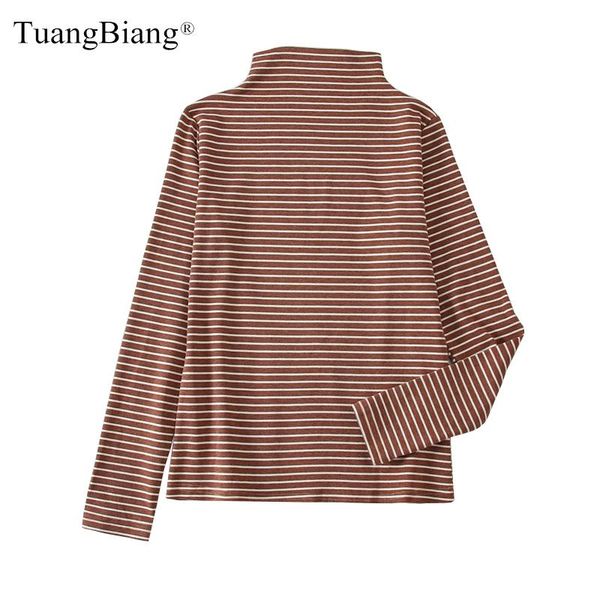 women's t-shirt khaki white striped 2021 casual women tee shirts turtleneck long sleeve ladies soft autumn winter elastic green
women's t-shirt khaki white striped 2021 casual women tee shirts turtleneck long sleeve ladies soft autumn winter elastic green