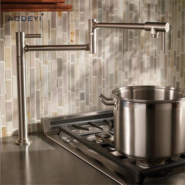 kitchen faucets aodeyi brass folding faucet deck mounted single cold dual handle hole rotatable chrome/brushed/black tap 13-014
kitchen faucets aodeyi brass folding faucet deck mounted single cold dual handle hole rotatable chrome/brushed/black tap 13-014