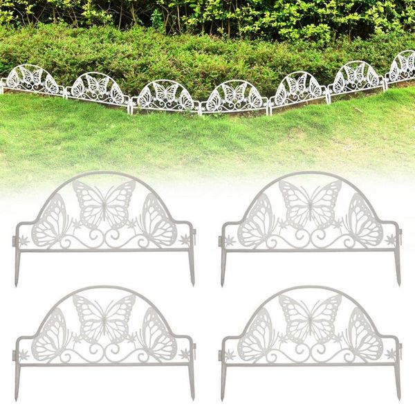 fencing, trellis & gates 4pcs white garden fence edging butterfly effect plastic lawn plant border decorations flower bed
fencing, trellis & gates 4pcs white garden fence edging butterfly effect plastic lawn plant border decorations flower bed