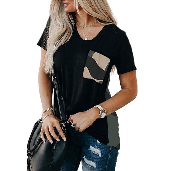 women's t-shirt pockets print t shirt women short sleeve o neck loose tshirt summer fashion casual tshirts camisetas mujer 2021 p1, White
women's t-shirt pockets print t shirt women short sleeve o neck loose tshirt summer fashion casual tshirts camisetas mujer 2021 p1, White