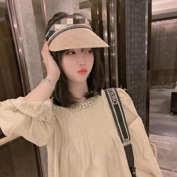 wide brim hats hat girl's summer beach outing empty sun fashion 2021 tide net red information anti ultraviolet sunshade, Blue;gray
wide brim hats hat girl's summer beach outing empty sun fashion 2021 tide net red information anti ultraviolet sunshade, Blue;gray