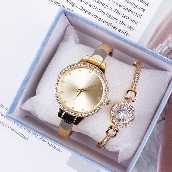 wristwatches 2pcs set fashion casual women's watch and bracelet classic quartz wrist ladies clock zegarek damski, Slivery;brown
wristwatches 2pcs set fashion casual women's watch and bracelet classic quartz wrist ladies clock zegarek damski, Slivery;brown