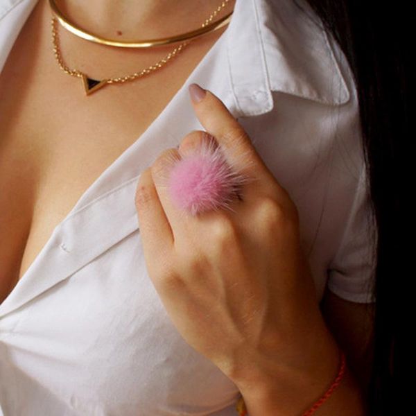 cluster rings lavida f12 natural mink ring/fashion boho genuine soft leather fur ball party silver for women and girls gift, Golden;silver
cluster rings lavida f12 natural mink ring/fashion boho genuine soft leather fur ball party silver for women and girls gift, Golden;silver