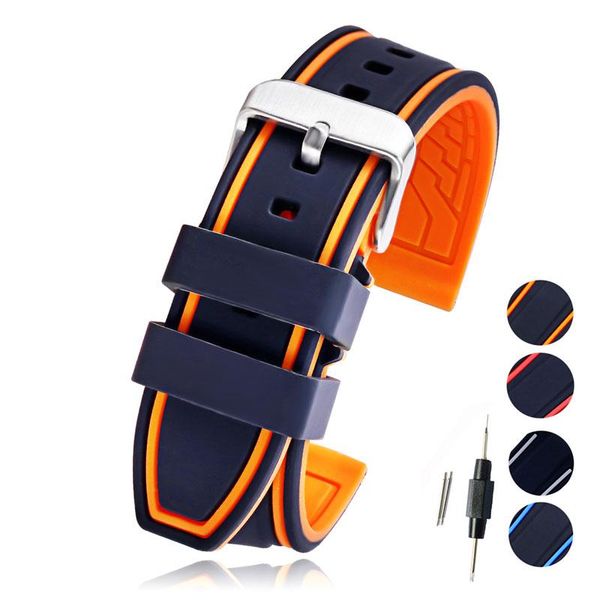 watch bands carty soft silicone band men 20mm 22mm 24mm 26mm rubber strap waterproof diving orange blue red grey, Black;brown
watch bands carty soft silicone band men 20mm 22mm 24mm 26mm rubber strap waterproof diving orange blue red grey, Black;brown