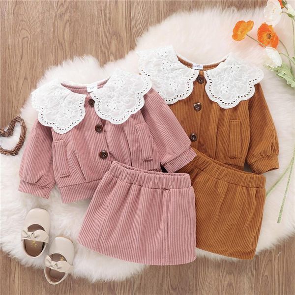 clothing sets 2 pcs baby girls autumn winter clothes set pink/ginger button-down ruffled collar long sleeve cardigan + skirt 3m-3y outfits, White
clothing sets 2 pcs baby girls autumn winter clothes set pink/ginger button-down ruffled collar long sleeve cardigan + skirt 3m-3y outfits, White
