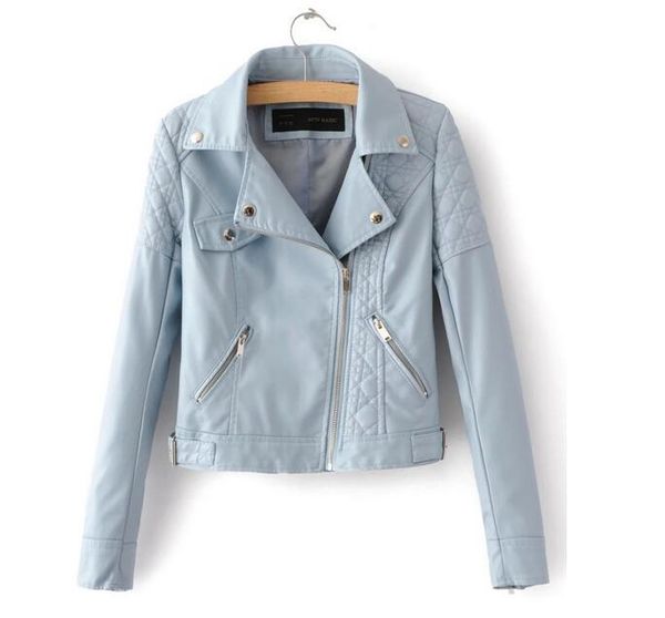women's jackets pu leather jacket women fashion bright colors black motorcycle coat short faux biker soft female 2021, Black;brown
women's jackets pu leather jacket women fashion bright colors black motorcycle coat short faux biker soft female 2021, Black;brown
