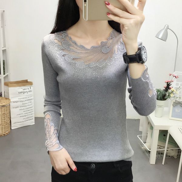 sweater lace women fashion shirt 2021 autumn dig casual elasticity male lungs long brie puxar femme, White;black
sweater lace women fashion shirt 2021 autumn dig casual elasticity male lungs long brie puxar femme, White;black
