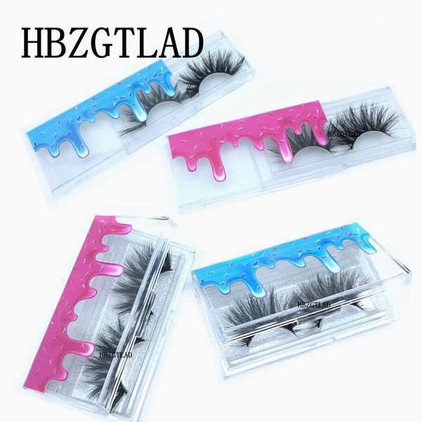 10/20 design wholesale false eyelash packaging box bulk custom logo ice cream print empty acrylic lash package case1