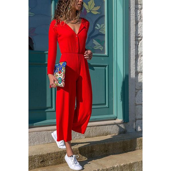 women's jumpsuits & rompers black red knit womens jumpsuit autumn casual playsuit overalls ladies wide leg loose party v-neck long slee, Black;white
women's jumpsuits & rompers black red knit womens jumpsuit autumn casual playsuit overalls ladies wide leg loose party v-neck long slee, Black;white