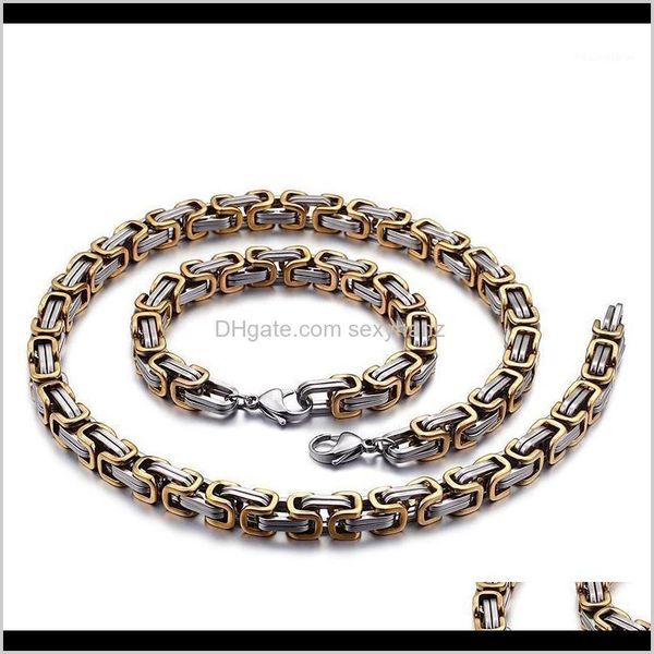 chains necklaces & pendants jewelry5mm/6mm/8mm gold stainless steel king byzantine chain necklace bracelet fashion handmade jewelry 8-241 dr, Silver
chains necklaces & pendants jewelry5mm/6mm/8mm gold stainless steel king byzantine chain necklace bracelet fashion handmade jewelry 8-241 dr, Silver