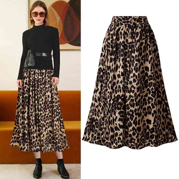 high waist leopard skirt elastic pleated women fashion animal printed large size 6xl 5xl ladies elegant female jupes falda saias 210416, Black
high waist leopard skirt elastic pleated women fashion animal printed large size 6xl 5xl ladies elegant female jupes falda saias 210416, Black