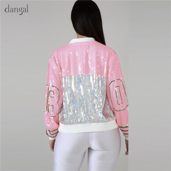 women's jackets dangal sequin women coat pink shining garment eyelets female cool loose o-neck zipper out wear cu3q, Black;brown
women's jackets dangal sequin women coat pink shining garment eyelets female cool loose o-neck zipper out wear cu3q, Black;brown