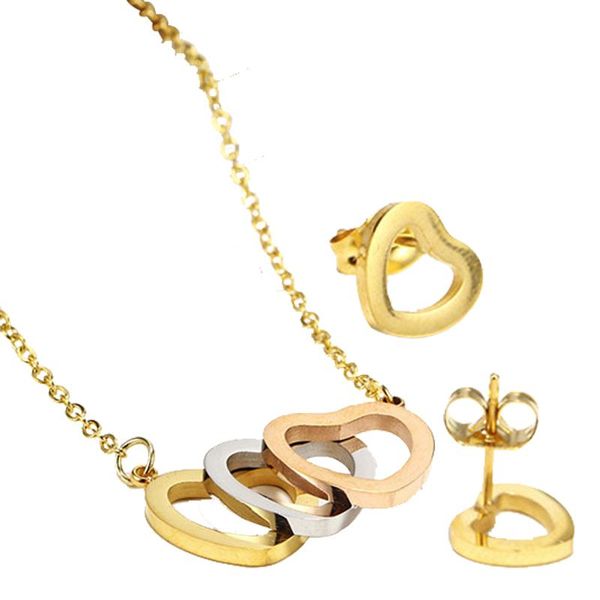 earrings & necklace oufei stainless steel jewelry sets heart and earring set woman 2021 jewellery accessories summer bohemian, Silver
earrings & necklace oufei stainless steel jewelry sets heart and earring set woman 2021 jewellery accessories summer bohemian, Silver
