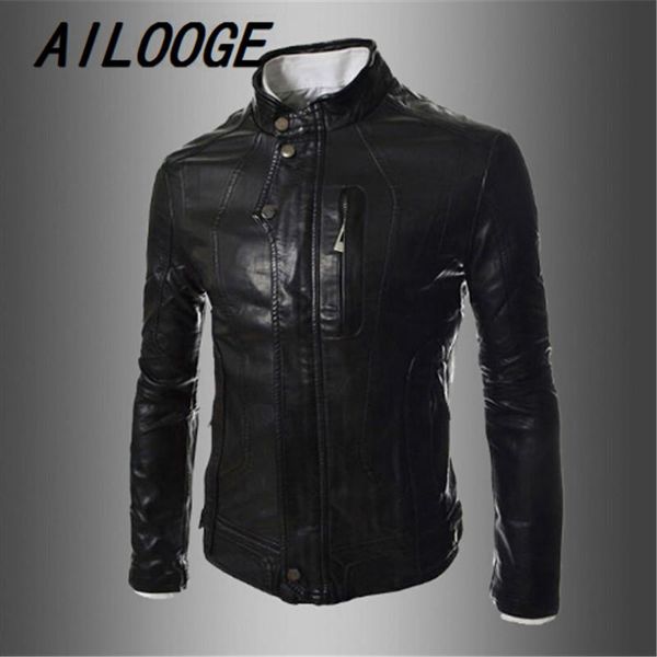 men's fur & faux motorcycle leather jacket men slim fashion stitching full flight red clothing jaqueta de couro masculina, Black
men's fur & faux motorcycle leather jacket men slim fashion stitching full flight red clothing jaqueta de couro masculina, Black