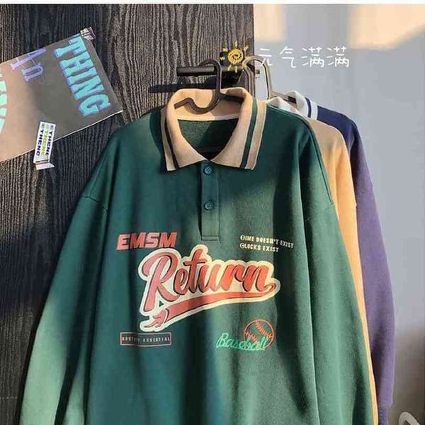 women's loose hoodie, polo collar and lettered print, autumn 2021 street clothes, new lapel, combined with everything in 2021, Black
women's loose hoodie, polo collar and lettered print, autumn 2021 street clothes, new lapel, combined with everything in 2021, Black