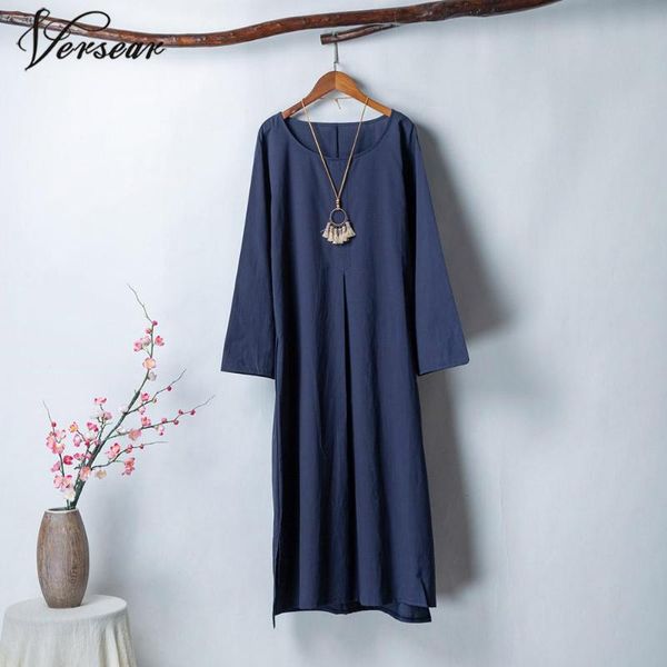 casual dresses versaer women's long dress pockets loose o-neck plus size solid lady clothes fashion women autumn vestidos, Black;gray
casual dresses versaer women's long dress pockets loose o-neck plus size solid lady clothes fashion women autumn vestidos, Black;gray