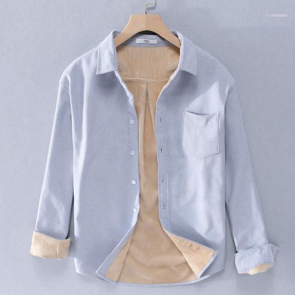 men's casual shirts spring and winter velvet thicken warm brand shirt men fashion for solid comfortable cotton mens chemise1, White;black
men's casual shirts spring and winter velvet thicken warm brand shirt men fashion for solid comfortable cotton mens chemise1, White;black