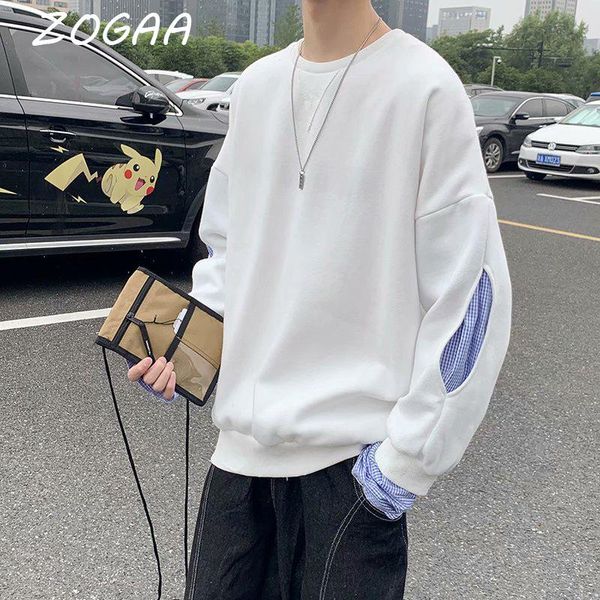 men's hoodies & sweatshirts zogaa men round neck pullover sweatshirt spring autumn youth trend splicing harajuku thickened student coup, Black
men's hoodies & sweatshirts zogaa men round neck pullover sweatshirt spring autumn youth trend splicing harajuku thickened student coup, Black