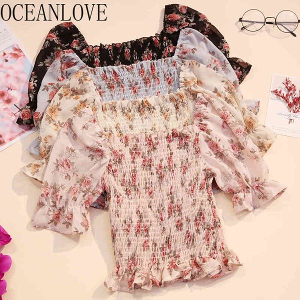off shoulder chiffon blouses casual retro print floral women summer short sleeve ropa mujer 13898 210415, White
off shoulder chiffon blouses casual retro print floral women summer short sleeve ropa mujer 13898 210415, White
