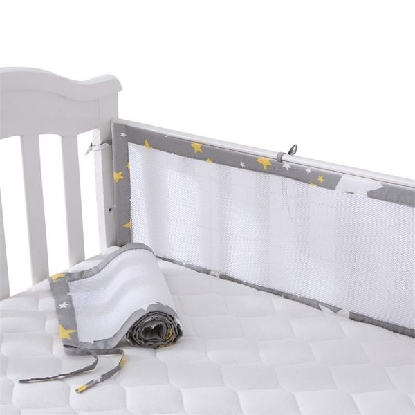 2pcs/set breathable summer baby bedding bumper collision half around crib set cotton printing mesh safety rails 211025
2pcs/set breathable summer baby bedding bumper collision half around crib set cotton printing mesh safety rails 211025