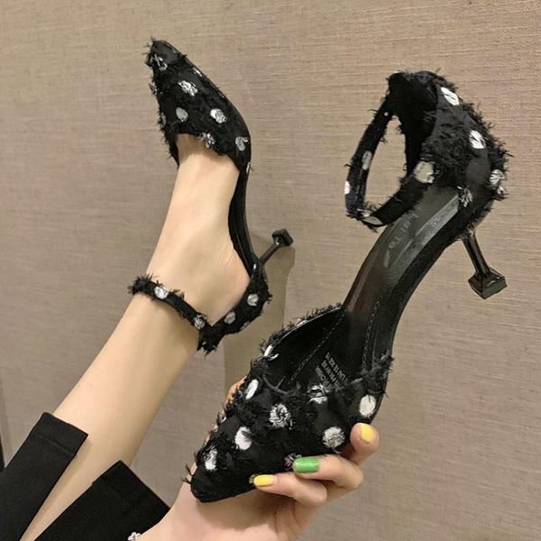 dress shoes concise elegant high-heeled tassel hasp dots casual high heels wedding party mujer chaussure femme y21-01, Black
dress shoes concise elegant high-heeled tassel hasp dots casual high heels wedding party mujer chaussure femme y21-01, Black