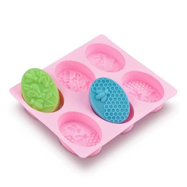 craft tools 1pc 6-grids silica gel bee shape handmade soap mold portable unique making tool
craft tools 1pc 6-grids silica gel bee shape handmade soap mold portable unique making tool