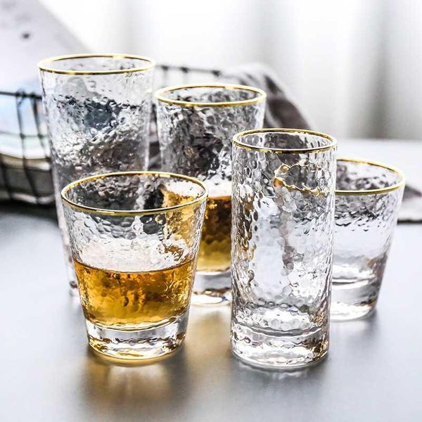 hammer pattern transparent glass cup simple cold water gold rim wine cups home waterware milk juice whiskey glasses
hammer pattern transparent glass cup simple cold water gold rim wine cups home waterware milk juice whiskey glasses