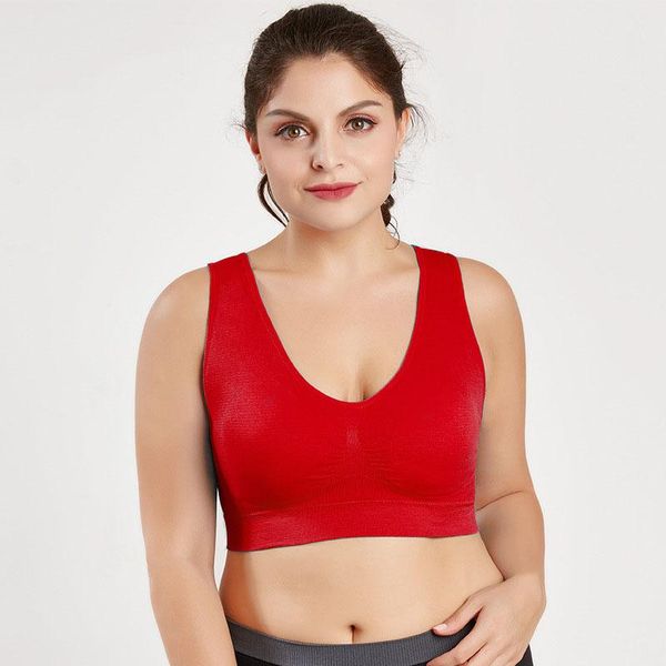 women's plus size sports bra gym fitness padded gather yoga workout running stretchy push up breathable female vest s-6xl outfit
women's plus size sports bra gym fitness padded gather yoga workout running stretchy push up breathable female vest s-6xl outfit
