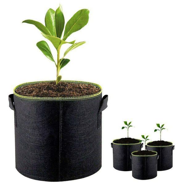 5pcs 5/7/10 gallon felt plant growing bags thick non-woven fabric basket seedling tray farm home mushroom seed nursery trays planters & pots
5pcs 5/7/10 gallon felt plant growing bags thick non-woven fabric basket seedling tray farm home mushroom seed nursery trays planters & pots
