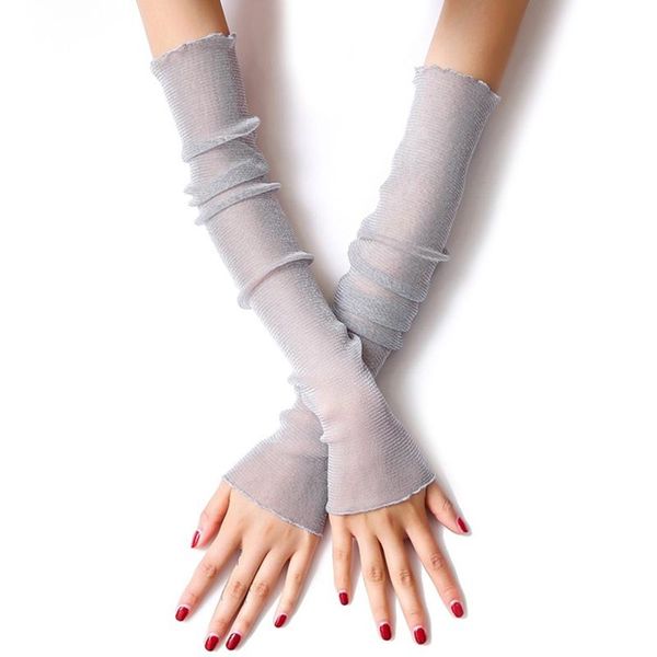 five fingers gloves female silk sleeve women summer thin mesh resistant driving sun protection long arm glove, Blue;gray
five fingers gloves female silk sleeve women summer thin mesh resistant driving sun protection long arm glove, Blue;gray