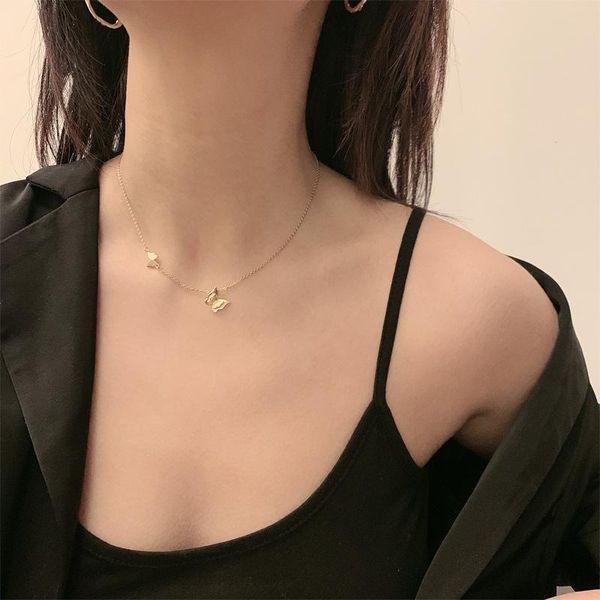 trendy cute small animal butterfly pendant necklace women choker collar chain gifts necklaces, Silver
trendy cute small animal butterfly pendant necklace women choker collar chain gifts necklaces, Silver