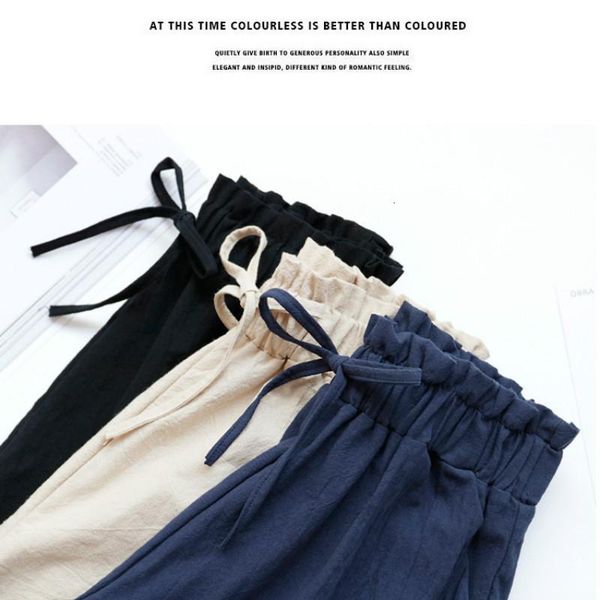 women's shorts high waist cotton linen pants women summer plus size loose wide leg casual short trouser korean slim sweatpants nh70, White;black
women's shorts high waist cotton linen pants women summer plus size loose wide leg casual short trouser korean slim sweatpants nh70, White;black