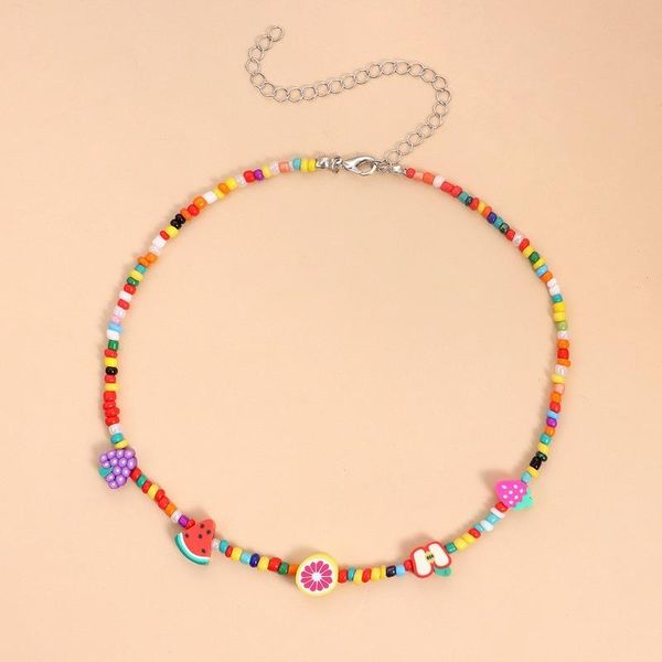 chains fruit necklace lady multicolor beads necklaces fashion cute watermelon strawberry personality charms european alloy naszyjnik, Silver
chains fruit necklace lady multicolor beads necklaces fashion cute watermelon strawberry personality charms european alloy naszyjnik, Silver