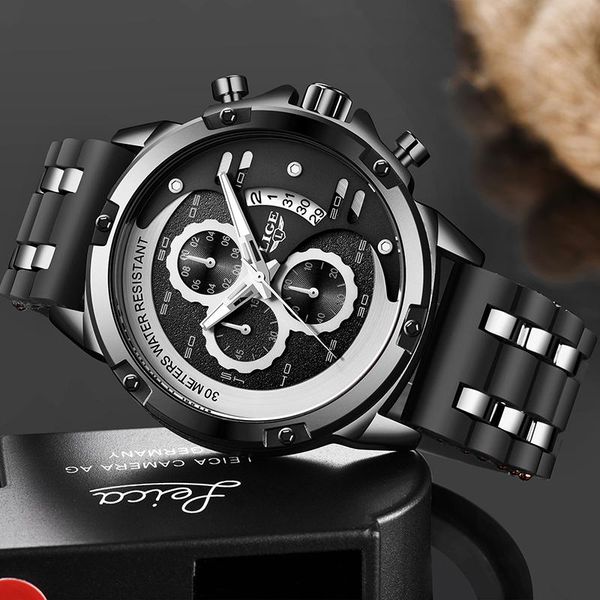 wristwatches relogio masculino 2021 lige warterproof sport silicone mens watches clock male business quartz mens+box, Slivery;brown
wristwatches relogio masculino 2021 lige warterproof sport silicone mens watches clock male business quartz mens+box, Slivery;brown