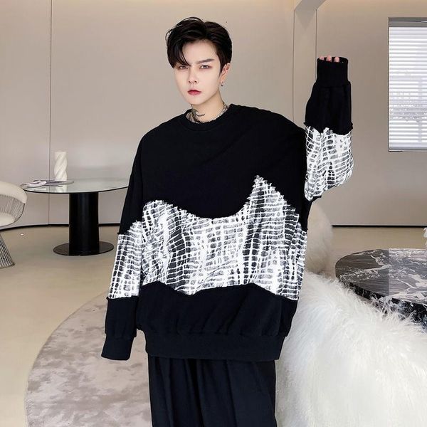 men's hoodies & sweatshirts wear 2021 geometry pattern sweatshirt style ins trendy fashion autumn loose long sleeve, Black
men's hoodies & sweatshirts wear 2021 geometry pattern sweatshirt style ins trendy fashion autumn loose long sleeve, Black