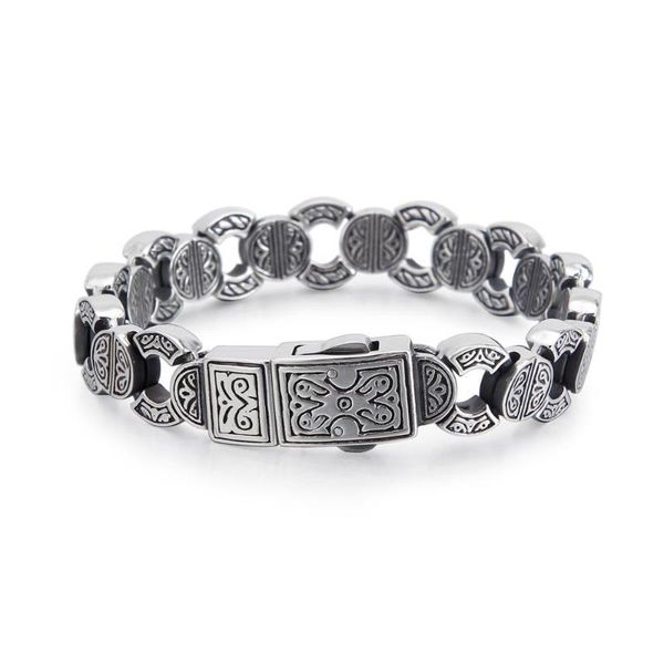 link, chain jewels store stainless steel punk style men's bracelet round accessories combination jewelry for man, Black
link, chain jewels store stainless steel punk style men's bracelet round accessories combination jewelry for man, Black