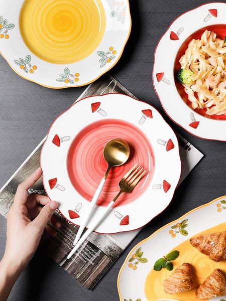 dishes & plates european-style bowls and ceramic hand-painted underglaze tableware set nordic home dinner plate dessert salad bowl
dishes & plates european-style bowls and ceramic hand-painted underglaze tableware set nordic home dinner plate dessert salad bowl