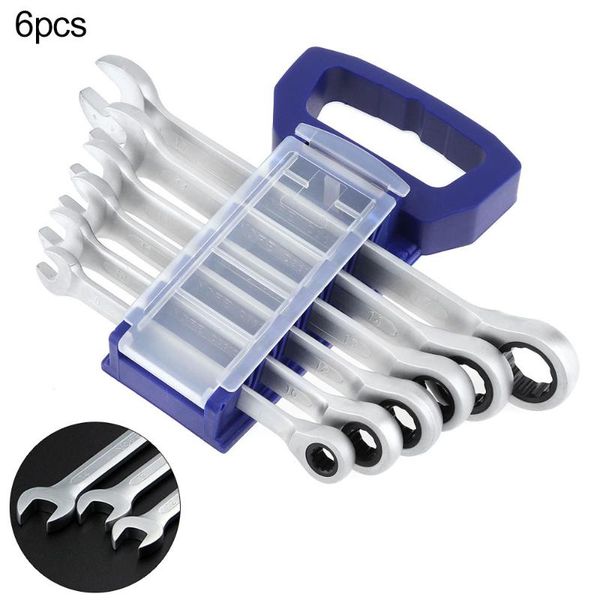 6pcs/set 8mm-17mm professional combination spanner set reversible ratchet wrench gear ring hand tool tools
6pcs/set 8mm-17mm professional combination spanner set reversible ratchet wrench gear ring hand tool tools