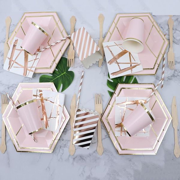 disposable dinnerware rose gold tableware birthday party paper plates straws cup baby shower decoration wedding supplies
disposable dinnerware rose gold tableware birthday party paper plates straws cup baby shower decoration wedding supplies