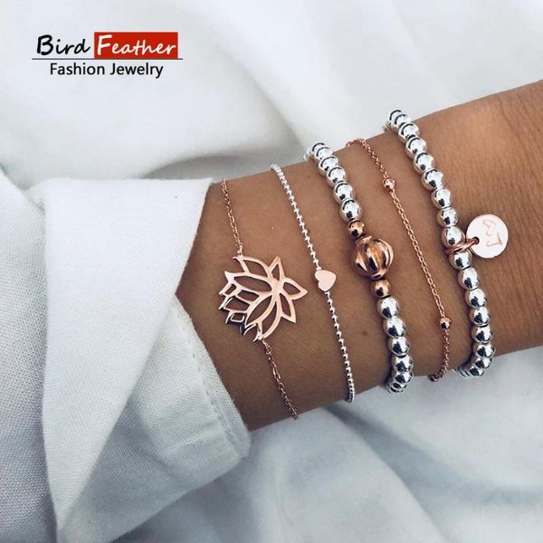 link, chain gold color bohemian handmade weave lotus heart beads bracelet sets women 2021 rope bracelets retro jewelry accessories, Black
link, chain gold color bohemian handmade weave lotus heart beads bracelet sets women 2021 rope bracelets retro jewelry accessories, Black