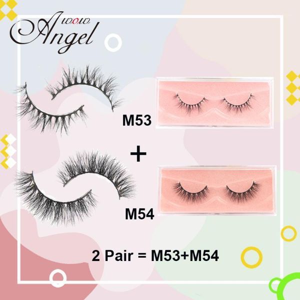 2 pair 3d mink lashes bulk medium volume eyelashes cruelty fake makeup eyelash extension m53m541
2 pair 3d mink lashes bulk medium volume eyelashes cruelty fake makeup eyelash extension m53m541