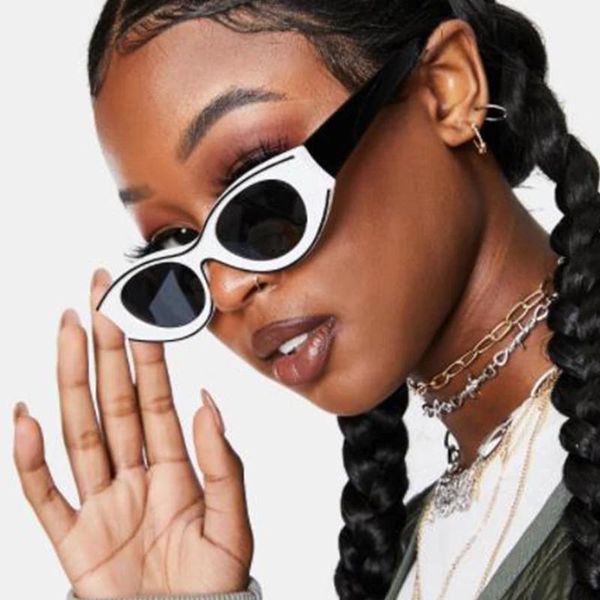 sunglasses hkna small frame women vintage cat eye for men designer cateye gafas de sol, White;black
sunglasses hkna small frame women vintage cat eye for men designer cateye gafas de sol, White;black