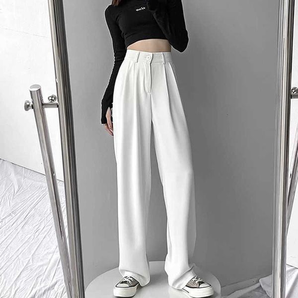women's jeans white suit pants for women summer office lady high waist straight loose drooping wide-leg casual mop trousers z2yt, Blue
women's jeans white suit pants for women summer office lady high waist straight loose drooping wide-leg casual mop trousers z2yt, Blue