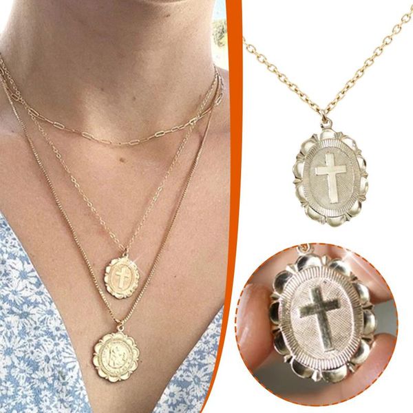 pendant necklaces s fashion creative accessorie cross-shaped necklace trendy clavicle chain temperament hanging neck jewelry, Silver
pendant necklaces s fashion creative accessorie cross-shaped necklace trendy clavicle chain temperament hanging neck jewelry, Silver