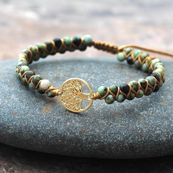 handmade natural stone boho yoga wrap bracelet & bangle tree of life african japser braided charm women men gift bracelets, Golden;silver
handmade natural stone boho yoga wrap bracelet & bangle tree of life african japser braided charm women men gift bracelets, Golden;silver
