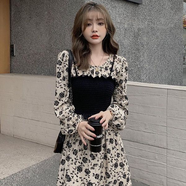 casual dresses korean design sense, long love, sash, broken flower dress, spring and autumn, salt sweetness, two suits., Black;gray
casual dresses korean design sense, long love, sash, broken flower dress, spring and autumn, salt sweetness, two suits., Black;gray