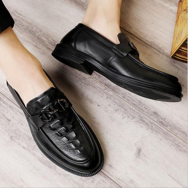 fashion black loafer shoes men's leather business dress casual leather shoes flat shoes
fashion black loafer shoes men's leather business dress casual leather shoes flat shoes